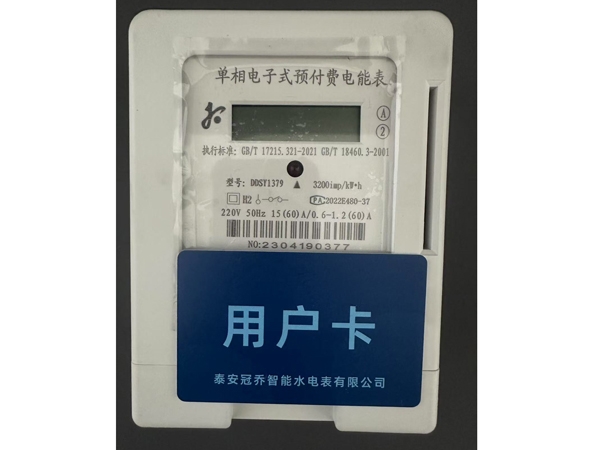单相电子式预付费电能表